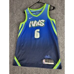 Nike Mavericks Porzingis #6 NBA Jersey Swingman City Edition Blue Men Sz 40‎ S